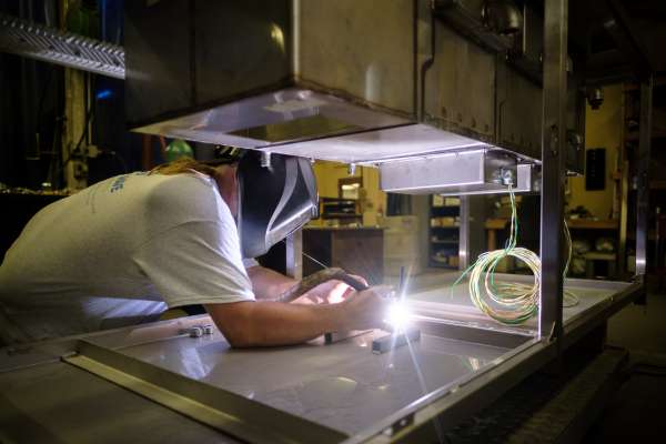 Man welding