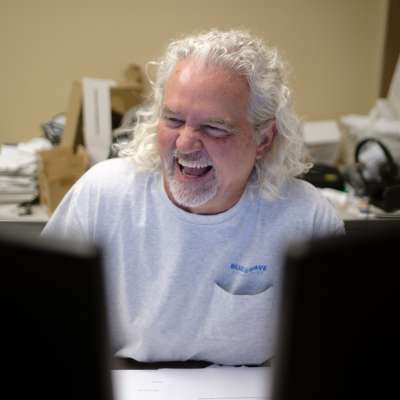 jolly man laughing